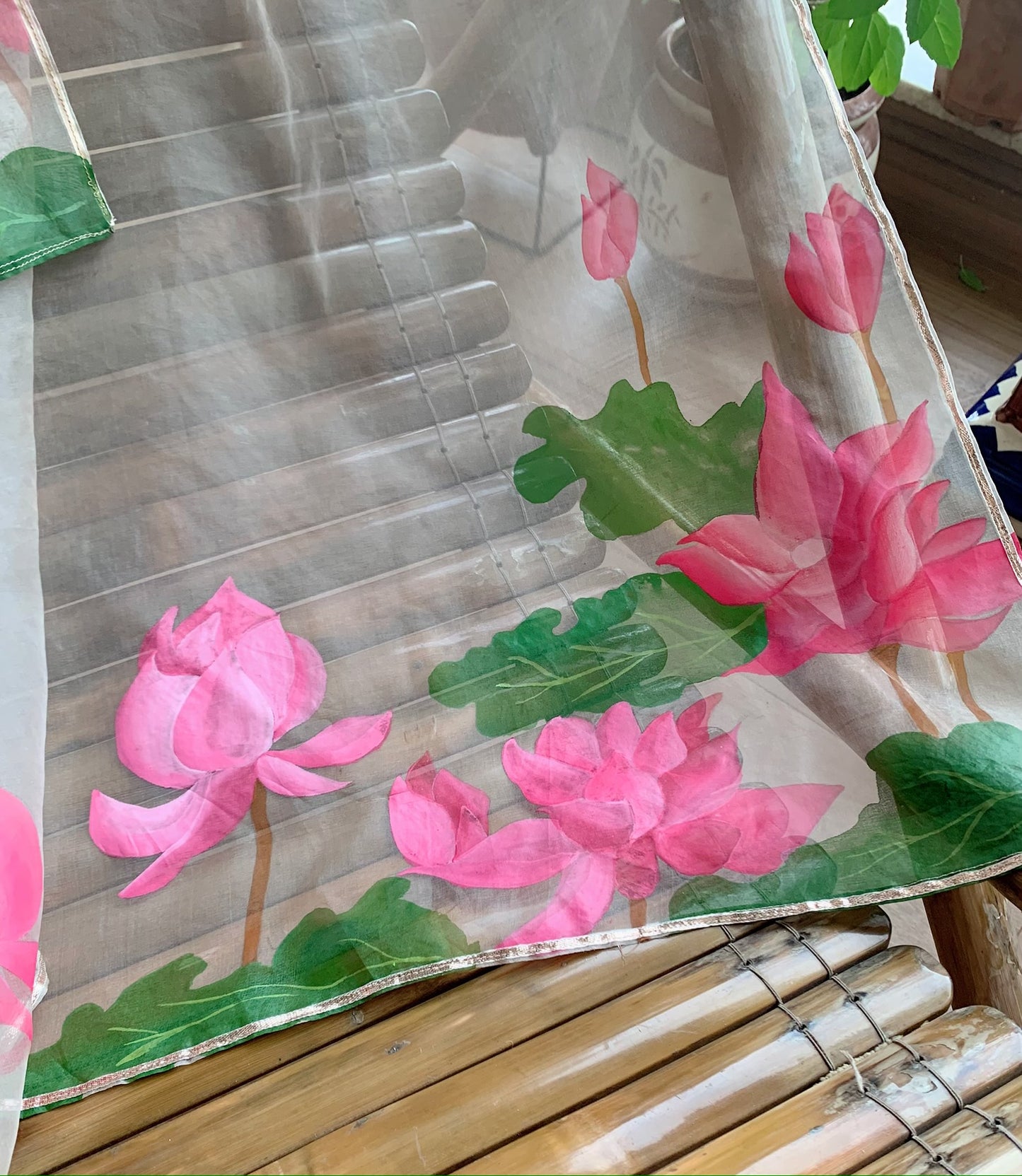 Lotus Organza Dupatta