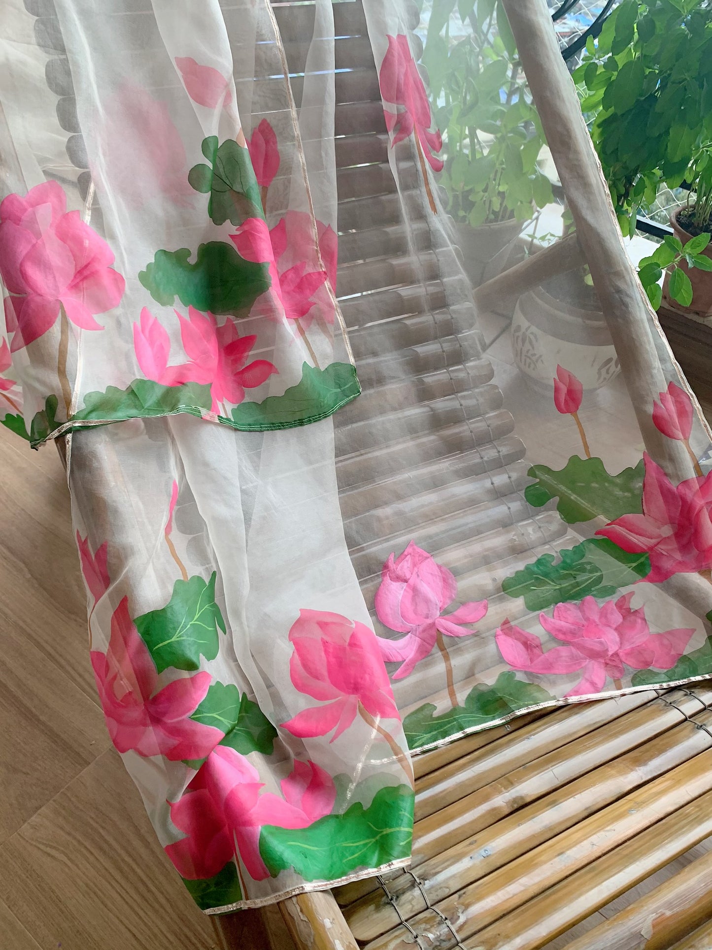 Lotus Organza Dupatta