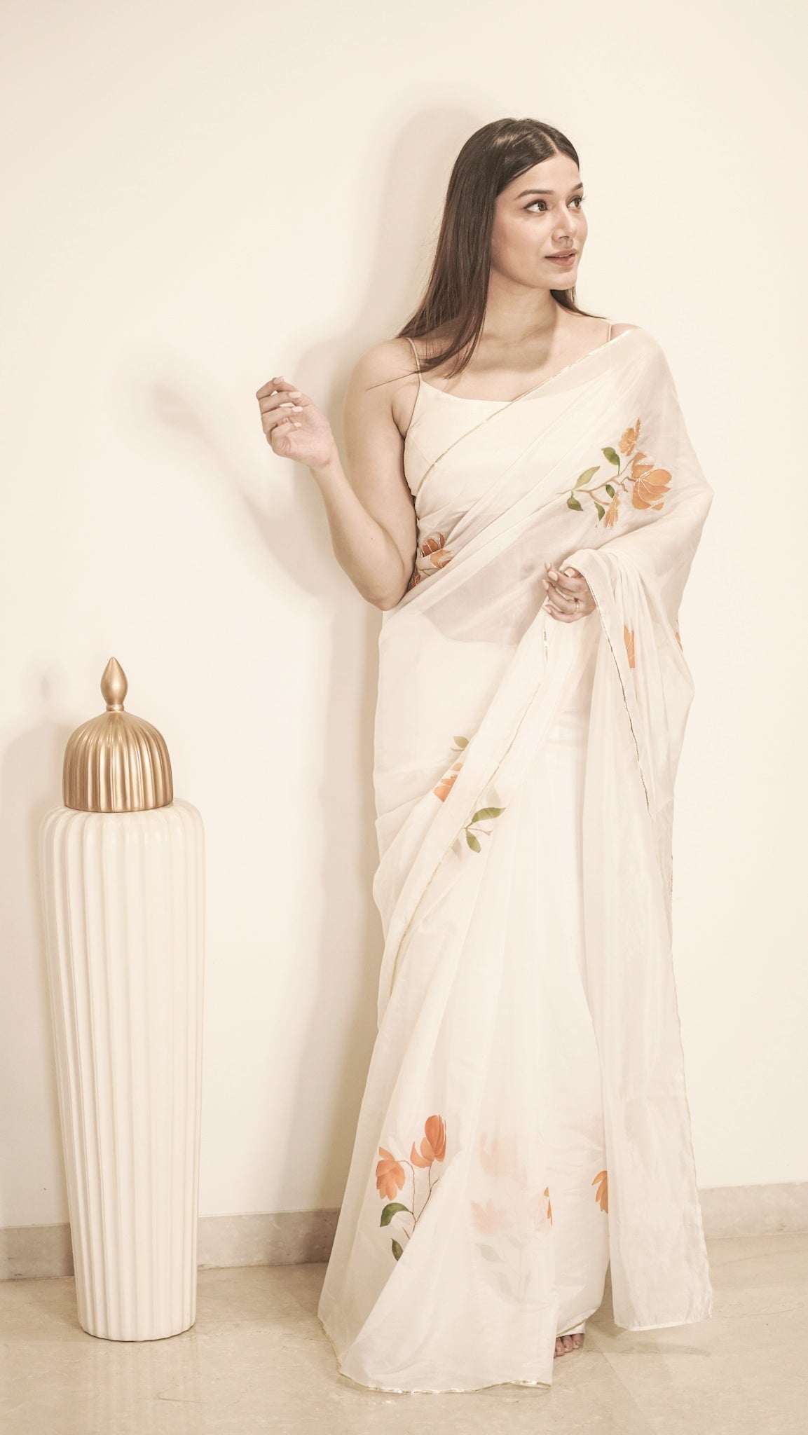 Fusion Mangolia Saree