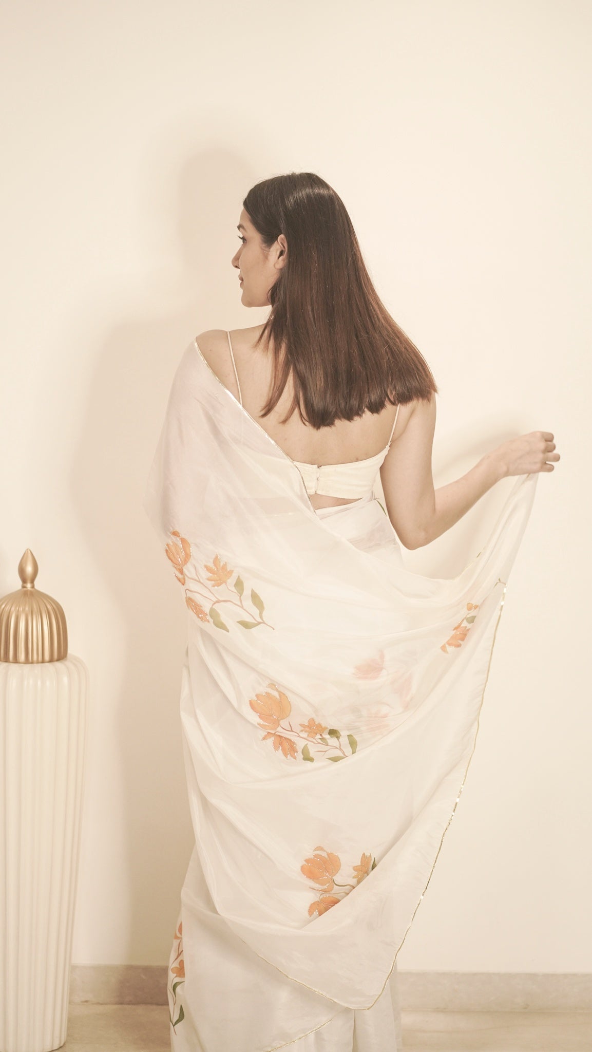 Fusion Mangolia Saree