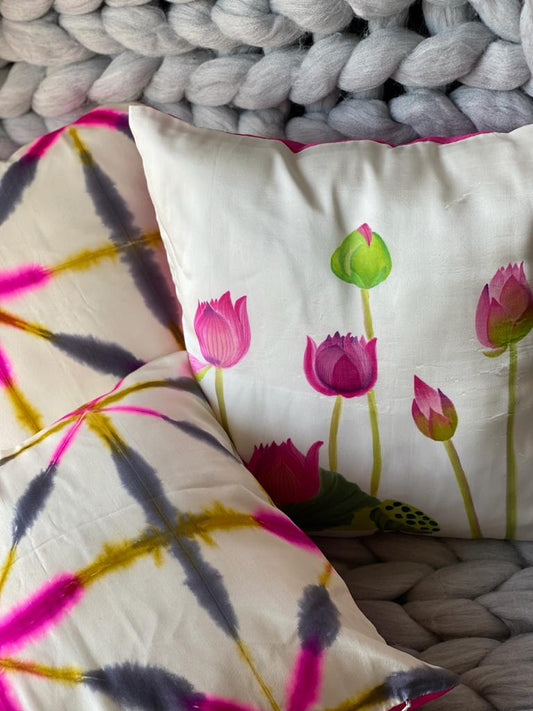 Lotus Buds Cushion Covers