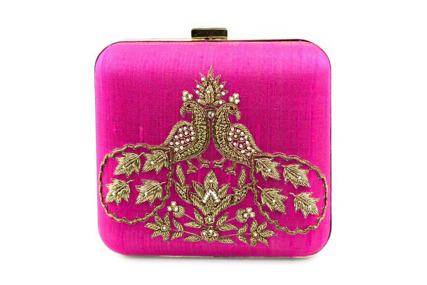 Twin Peacock Clutch