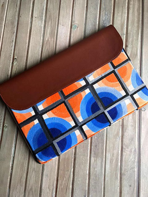 Geometric Print Laptop Sleeve