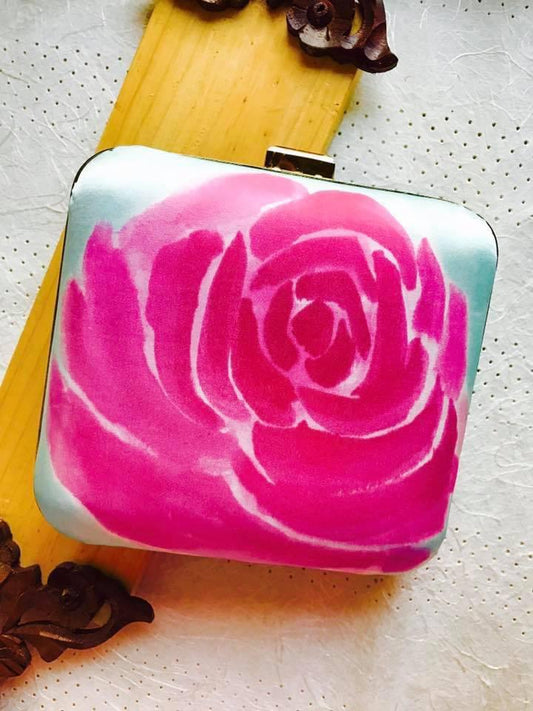 Pink Rose Clutch